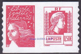 Delcampe - France N° 3716 P ** Ou 43 P Autoadhésif - 60 ème Anniversaire De La Marianne D'Alger                           102670-25 - Ungebraucht
