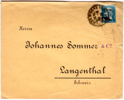 Delcampe - Frankreich 1930, 1,50 Fr. Congrès Du B.i.T. Auf Brief I.d. Schweiz - Sonstige & Ohne Zuordnung