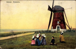 Delcampe - CPA Walcheren Zeeland, Trachten, Windmühle, Nenke Und Ostermaier 163 2934, Photochromie - Sonstige & Ohne Zuordnung