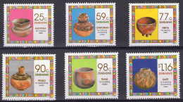Delcampe - Zimbabwe 1993 Household Pottery, Set Of 6, Mint Never Hinged - Zimbabwe (1980-...)