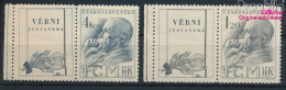 Delcampe - Tschechoslowakei 523Zf-524Zf Mit Zierfeld (kompl.Ausg.) Postfrisch 1947 Masaryk (10805776 - Unused Stamps