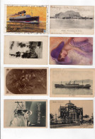 Delcampe - Cartoline 1900 Lotto Di Varie Localita Palermo Napoli Gualstalla Natale Annulli Marittimi - Marcophilia