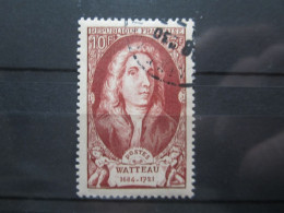 Delcampe - TIMBRE FRANCE N° 855 - WATTEAU - Gebraucht