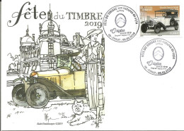 Delcampe - France - Fête Du Timbre 2019 Les Voitures De Style CITROËN Type A 10HP  N° Y&T 5302 - Sonstige & Ohne Zuordnung