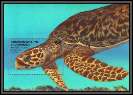 Delcampe - 80983a Dominique Dominica Mi BF N°41 + Timbre Tortues Tortue Imbriquée Hawksbill Sea Turtle Turtles TB Neuf ** MNH 2001 - Dominica (1978-...)