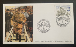 Delcampe - FDC Centenaire De L'entrée En Guerre Des Etats-Unis 1er Jour Le 23/06/2017  44 St-Nazaire  N° Y&T 5156 - 2010-2019