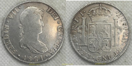 Delcampe - 4701 ESPAÑA 1821 FERNANDO VII 8 REALES 1821 JJ MEXICO - Verzamelingen