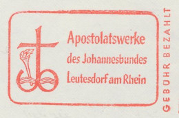 Delcampe - Meter Cut Germany 1960 Apostolic Work - Johannes - John - Bible - Cross - Sonstige & Ohne Zuordnung