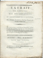 Delcampe - EXTRAIT DES DÉLIBÉRATIONS DU DÉPARTEMENT DE LA MEURTHE - 21 Germinal L'an Fecond De La République 5 Pages - Décrets & Lois