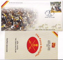 Delcampe - FDC (New Delhi) 'The Force Multiplier' 2019, Army,  Horse, Dog, First Aid Blue, Both War WW1 WW2, UN Peace Sudan Lebanon - 2. Weltkrieg