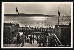Delcampe - AK Berlin, Strandbad Wannsee, Treppe Zum Strand - Wannsee