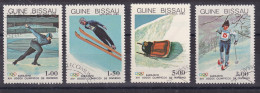 Delcampe - Timbre(s) Oblitéré(s) Guinée Bissau1983 N° 224/225/226/227  J.O. Sarajevo 84 Thème Sports  Sports D'hiver Réf 10203 - Guinea-Bissau
