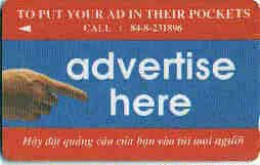Delcampe - VIETNAM : M101A 60 ADVERTISE HERE ( Batch: 101MVSA009109) USED - Vietnam