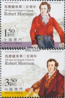 Delcampe - Macau 1539-1540 (kompl.Ausg.) Postfrisch 2007 Ankunft Robert Morrison - Ungebraucht
