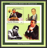 Delcampe - 81674 Guinée-Bissau 2001 Yvert BF N°129 AC Chess Echecs Garry Kasparov TB Neuf ** MNH - Guinea-Bissau