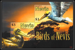 Delcampe - 80860 Birds Of Nevis Y&t N° 292 Brown Booby Fou Brun Pelican ** MNH Oiseaux 2010 - St.Kitts Und Nevis ( 1983-...)