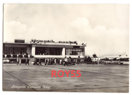 Delcampe - Lazio Roma Ciampino Aeroporto Ciampino Ovest Animata Veduta Interno Pista Degli Anni 50 - Aerodrome