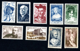 Delcampe - Lot Z855 9 Timbres De 1950 - Ungebraucht
