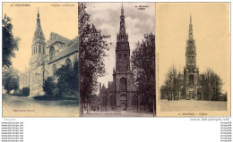 Delcampe - 08 LOT A DE 3 CPA DIFFERENTES L'EGLISE DE MEZIERES - Charleville