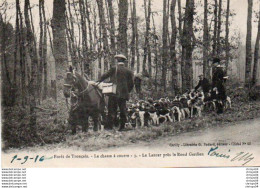 Delcampe - 4V5Hy   Chasse à Courre Forêt De Tronçais Le Lancer Prés Le Rond Gardien - Caccia
