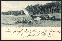 Delcampe - AK Ceylon, After The Day`s Labour - Sri Lanka (Ceylon)