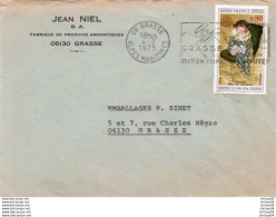 Delcampe - 4V5Cr    Enveloppe Timbrée Timbre Oblitération Cachet Affranchissement Jean Niel à Grasse - 1961-....