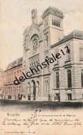 Delcampe - CPA 96 0069 BRUXELLES Belgique - La Synagogue (Rue De La Régence) - Colorisée - Animée - Dos Non Divisé - Circulée - Monuments