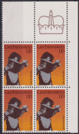 Delcampe - 1979 Liechtenstein ** Zum: 665, Mi: 727, Lernendes Kind / 4er Block-Ecke - Ungebraucht