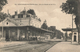 Delcampe - A819 Saint Amand Montrond Gare Du Chemin De Fer - Saint-Amand-Montrond