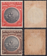 Delcampe - Bahamas 1930 The 300th Anniversary Of The Colony 1d + 3d Mint Hinged - Bahamas (1973-...)