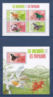 Delcampe - Niger - Bloc Feuillet - ** Neuf Sans Charnière - Thématique Les Orchidées Et Les Papillons - 2013 - Pilze