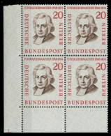 Delcampe - BERLIN 1957 Nr 167 Postfrisch VIERERBLOCK ECKE-ULI X7F1056 - Ungebraucht