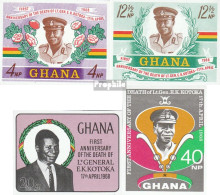 Delcampe - Ghana 338B-341B (kompl.Ausg.) Ungezähnt Postfrisch 1968 Kotoka - Ghana (1957-...)