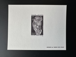 Delcampe - Wallis Et Futuna 1987 YT 367 épreuve De Luxe Proof Auguste Rodin Sculpteur Artiste Sculpture Art Buste Portrait Chapeau - Sonstige & Ohne Zuordnung