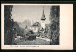 Delcampe - AK Sigriswyl, Kirche Und Stockhornkette - Altri & Non Classificati