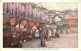 Delcampe - Japan - Glycines Au Temple De Kameido Tokyo - Tokio
