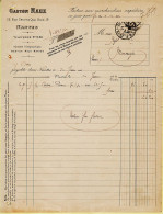 Delcampe - 07995 /  NANTES Gaston NAUX Fruits-Légumes 32 Rue Crucy Facture Prunes 30-01-1911 à GUILLOT Montaigu - Levensmiddelen