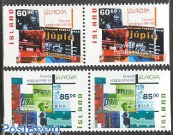 Delcampe - Iceland 2003 Europa, Poster Art 2x2v From Booklets, Mint NH, History - Europa (cept) - Art - Poster Art - Ungebraucht