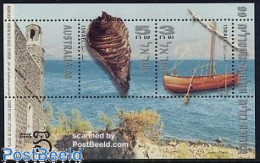 Delcampe - Israel 1999 Australia 99 S/s, Mint NH, Nature - Transport - Shells & Crustaceans - Philately - Ships And Boats - Unused Stamps (with Tabs)