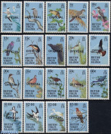 Delcampe - Virgin Islands 1986 Official, Birds 19v, Mint NH, Nature - Birds - Pigeons - British Virgin Islands