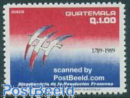 Delcampe - Guatemala 1989 French Revolution 1v, Mint NH, History - History - Guatemala