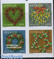 Delcampe - Sweden 2008 Christmas 4v S-a, Mint NH, Religion - Christmas - Ungebraucht