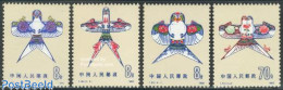 Delcampe - China People’s Republic 1980 Dragons 4v, Mint NH, Sport - Various - Kiting - Folklore - Ungebraucht