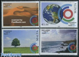 Delcampe - Malta 2008 Planet Earth 4v, Mint NH, Nature - Various - Environment - Globes - Environment & Climate Protection
