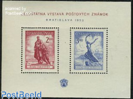 Delcampe - Czechoslovkia 1952 Bratislave Exposition S/s, Mint NH, Philately - Art - Sculpture - Other & Unclassified
