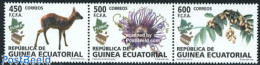 Delcampe - Equatorial Guinea 2008 Flora & Fauna 3v [::], Mint NH, Nature - Animals (others & Mixed) - Flowers & Plants - Equatorial Guinea