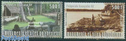 Delcampe - French Polynesia 2005 Monuments & Sites 2v, Mint NH, History - Archaeology - Unused Stamps