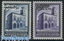 Delcampe - San Marino 1934 Overprints 2v, Mint NH - Ungebraucht