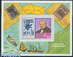Delcampe - Mauritania 1979 Sir Rowland Hill S/s, Mint NH, Sir Rowland Hill - Stamps On Stamps - Rowland Hill