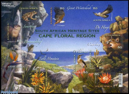 Delcampe - South Africa 2011 Cape Floral Region 10v M/s, Mint NH, Nature - Animals (others & Mixed) - Birds - Birds Of Prey - Cat.. - Nuovi